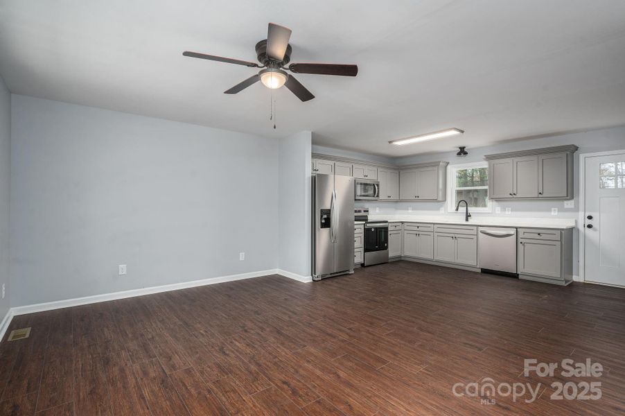 Living room from front door perspective Living room from front door perspective