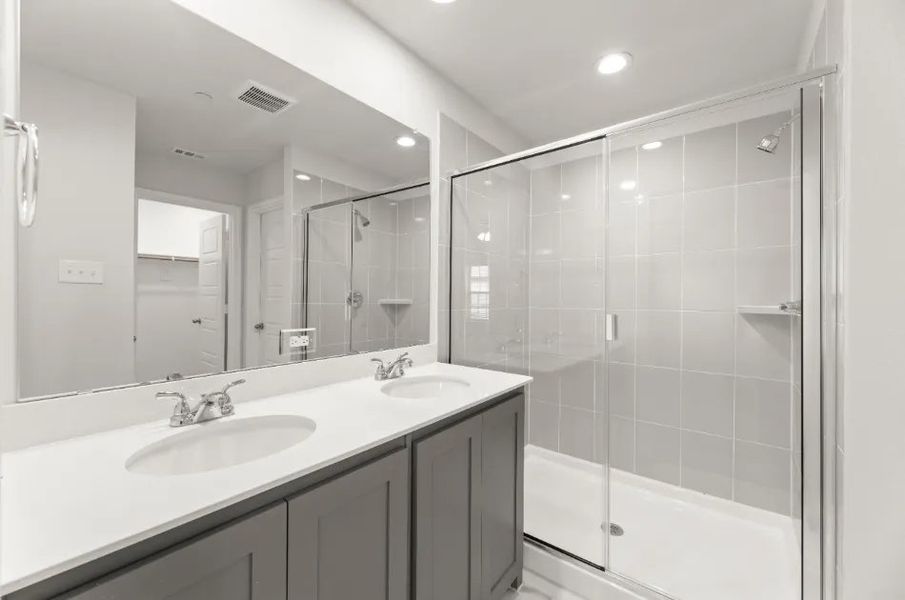 Front exterior of a new home in Sanger Circle, Sanger, TX, highlighting curb appeal (Image 13).