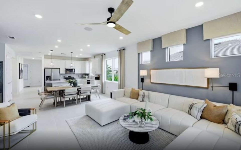 Furnished interior view inside a new home in Shores at Stillwater, Englewood (Image 8). Furnished interior view inside a new home in Shores at Stillwater, Englewood (Image 8).