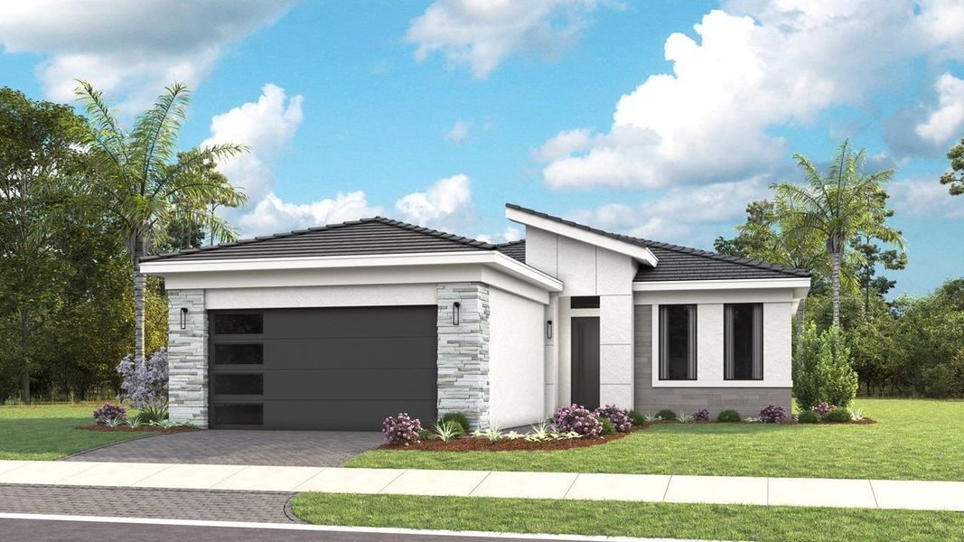 Modern - Front Load Garage