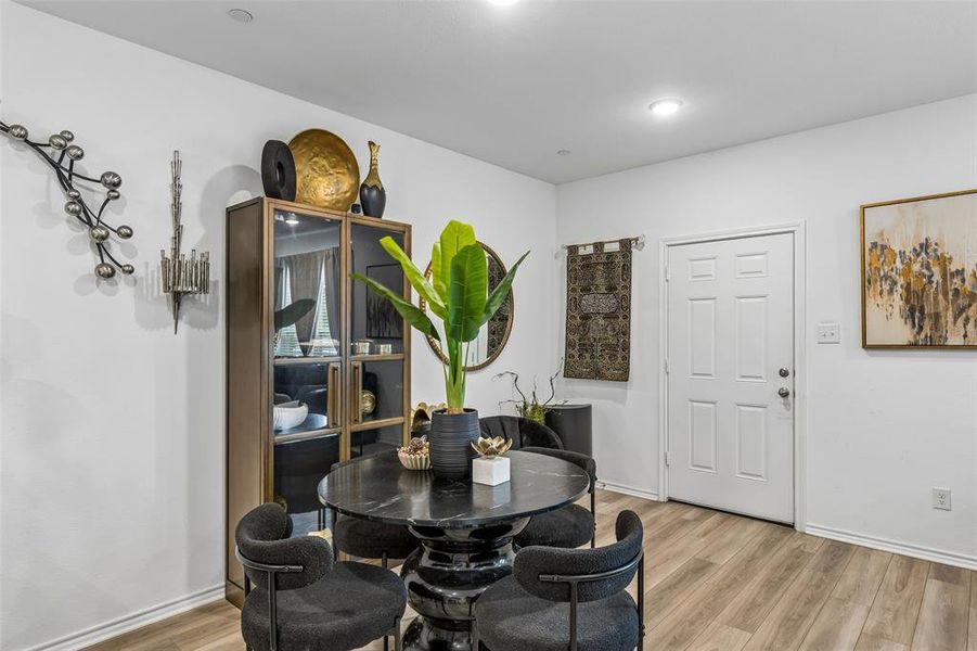 Furnished interior view inside a new home in Cloverleaf Crossing Townhomes, Mesquite (Image 24).