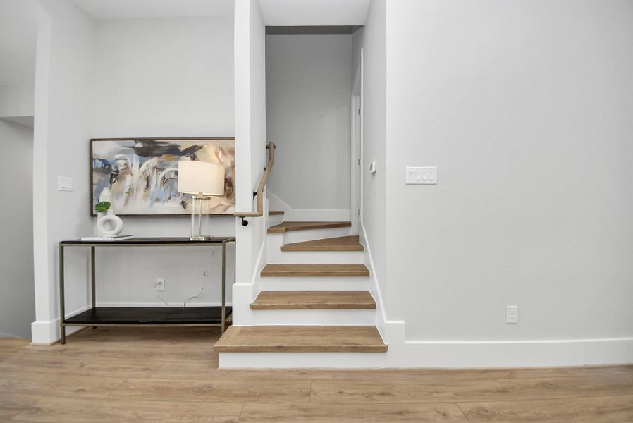 Spacious, unfurnished interior of a new home in Skyline Homes at Cavalcade, Houston (Image 21). Spacious, unfurnished interior of a new home in Skyline Homes at Cavalcade, Houston (Image 21).