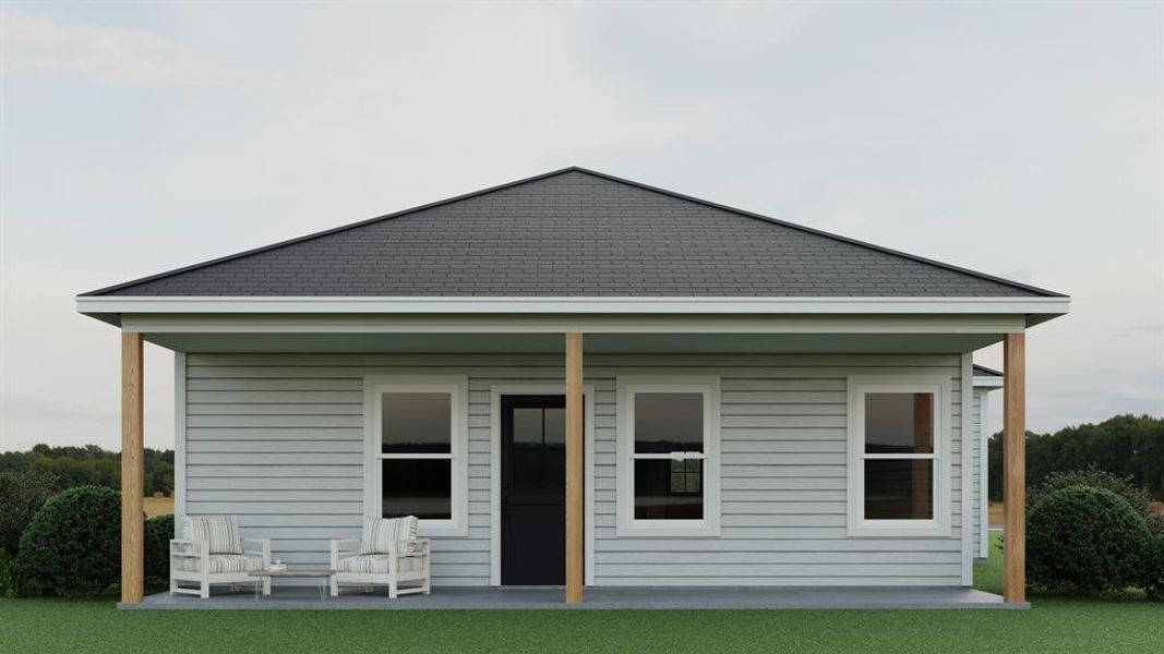 Exterior details and patio area of a home in , West (Image 4).