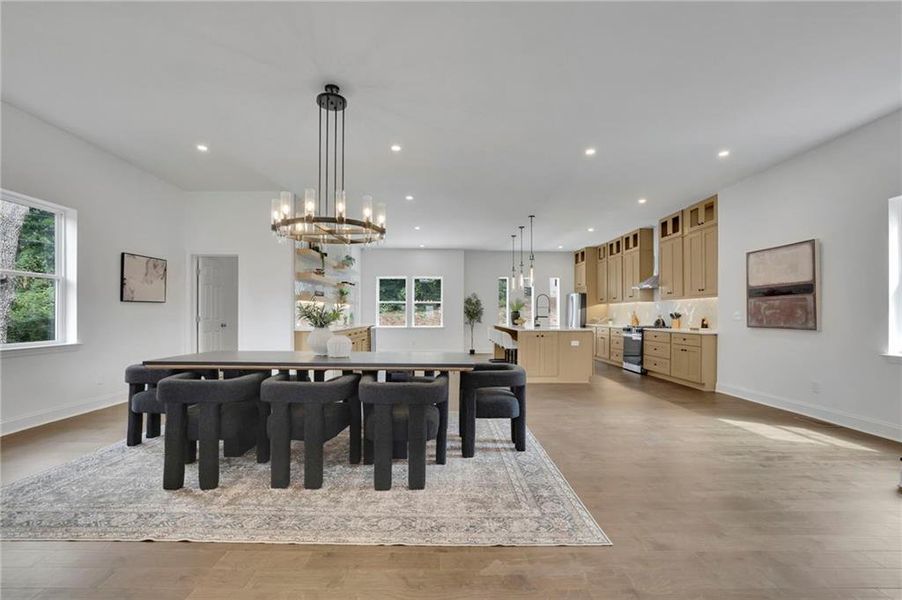 Furnished interior view inside a new home in , Buford (Image 3). Furnished interior view inside a new home in , Buford (Image 3).