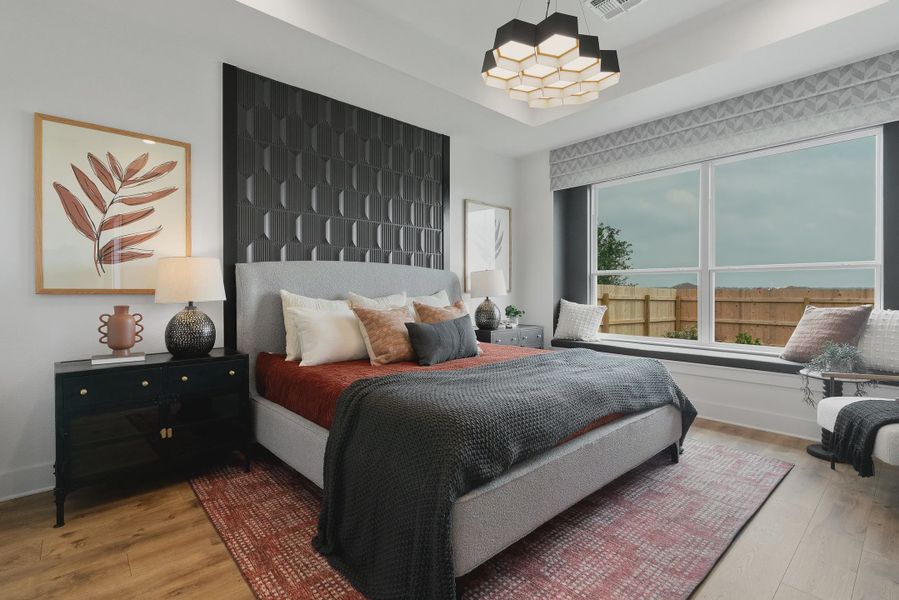 Representative furnished interior of a home built from the Barron by Chesmar Homes in Lariat, Liberty Hill (Image 19).