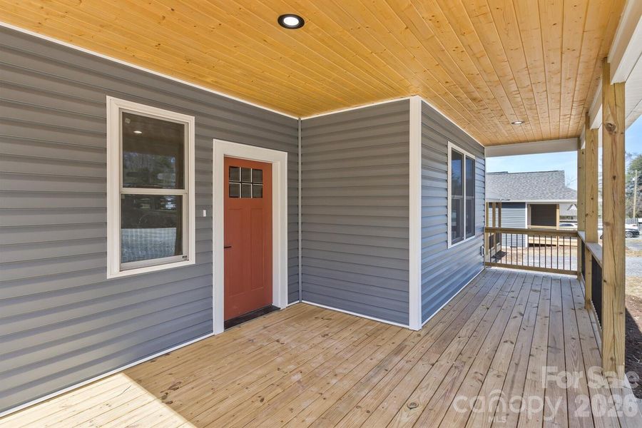 Exterior details and patio area of a home in , Asheville (Image 12).