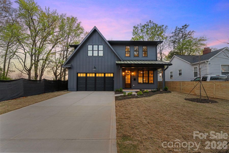 Front exterior of a new home in , Charlotte, NC, highlighting curb appeal (Image 2). Front exterior of a new home in , Charlotte, NC, highlighting curb appeal (Image 2).
