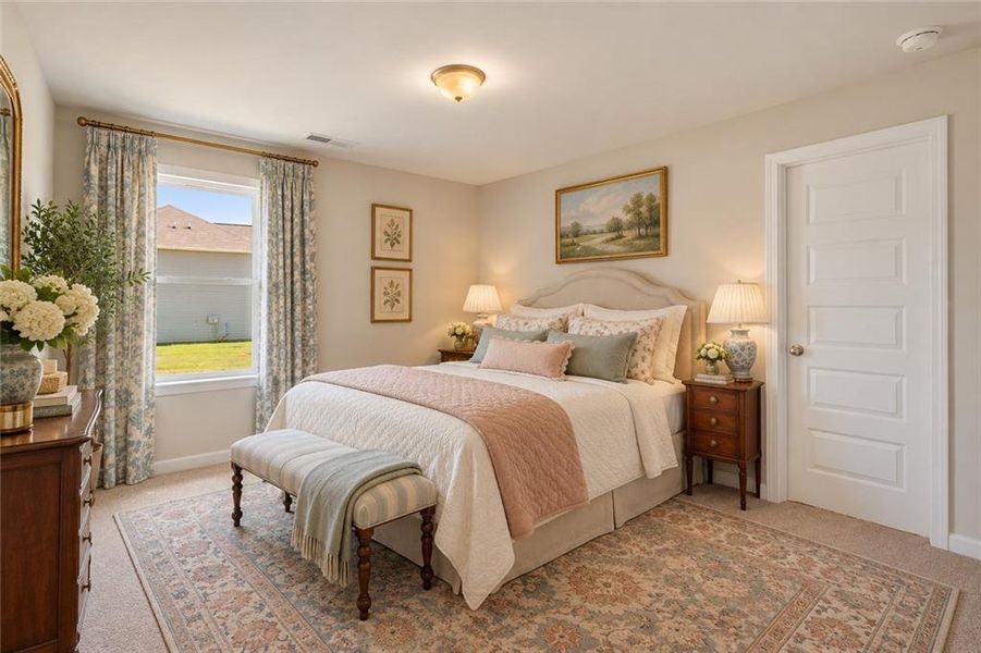 Furnished interior view inside a new home in The Brooke at Rivertown, South Fulton (Image 8).
