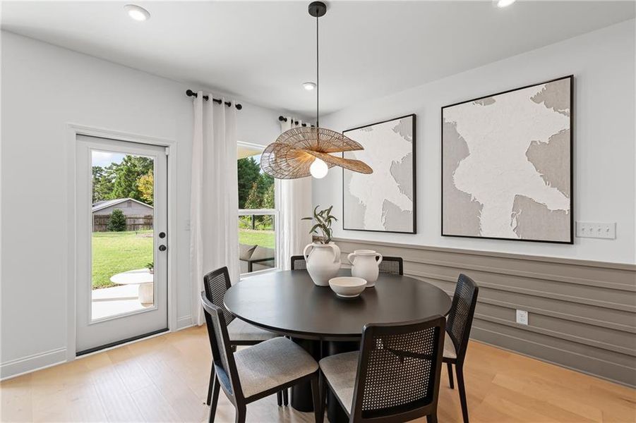 Furnished interior view inside a new home in Traditions of Braselton, Jefferson (Image 11).