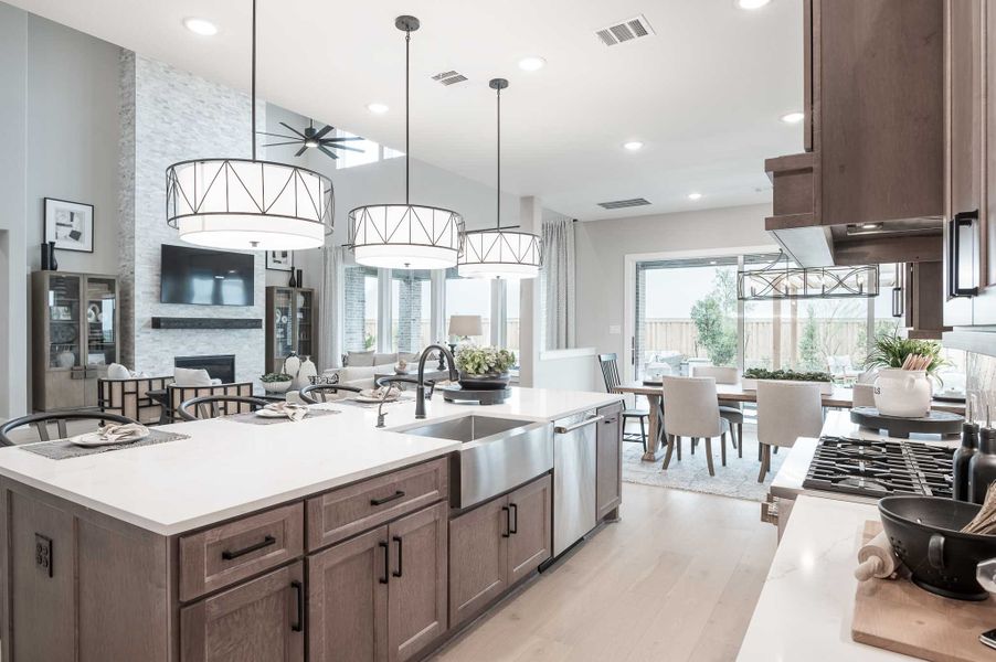 Representative furnished interior of a home built from the Milan by Tri Pointe Homes in Dunham Pointe, Cypress (Image 45).