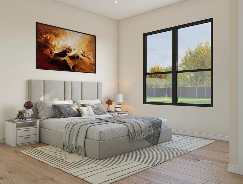 Furnished interior view inside a new home in , Houston (Image 13).