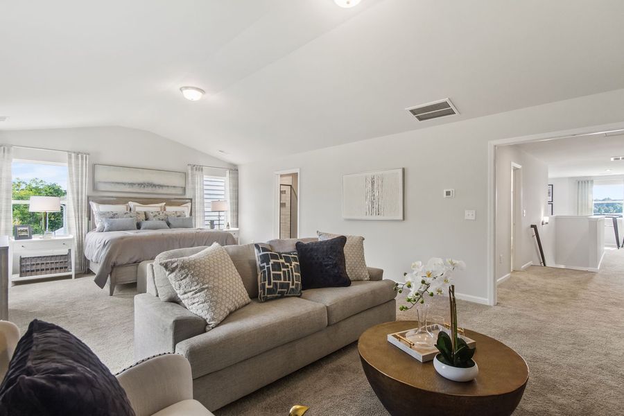 Furnished interior view inside a new home in Bridgeport Single Family Homes, Greenville (Image 28).