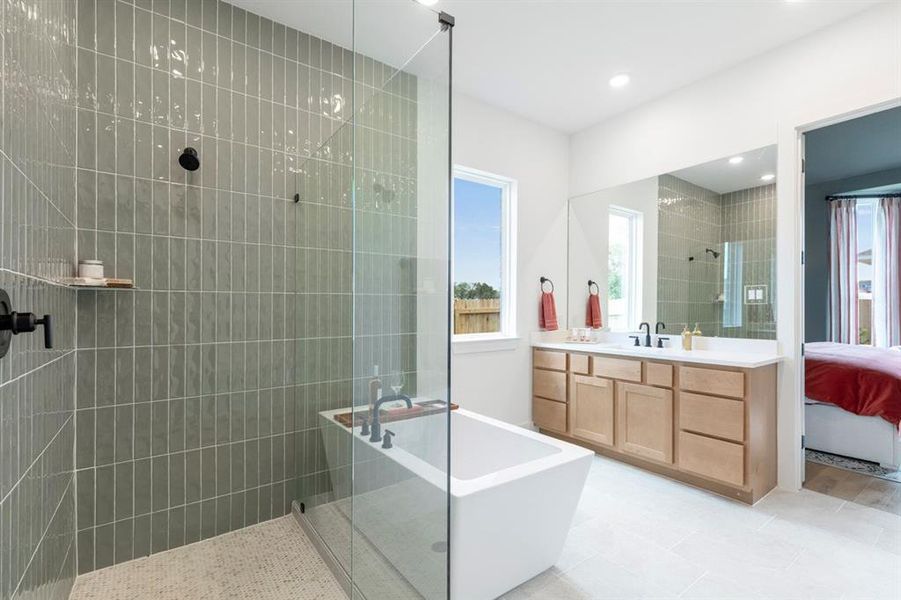 Furnished interior view inside a new home in Meraki: 60ft. lots, Forney (Image 17).