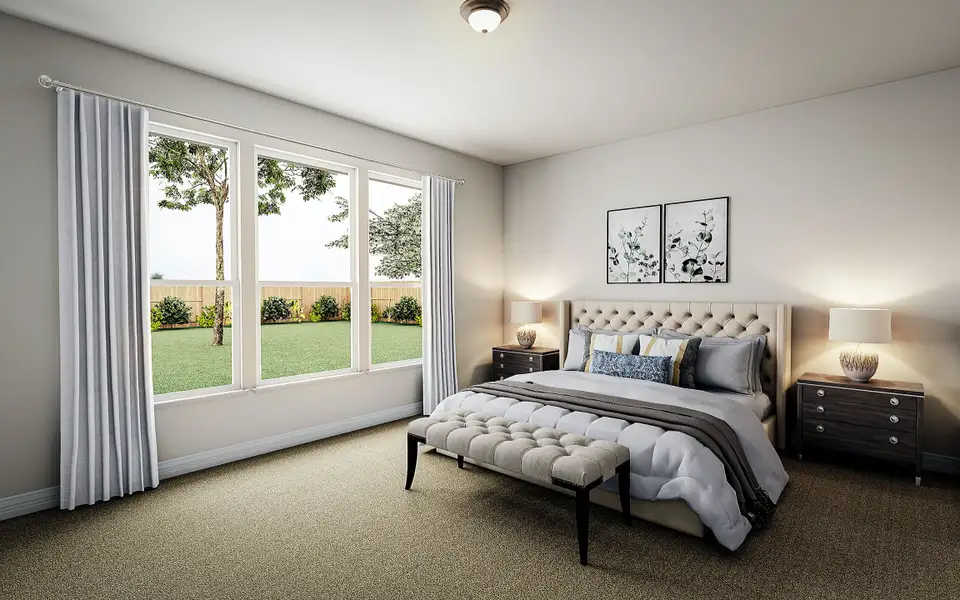 Furnished interior view inside a new home in Mason Woods, Cypress (Image 7). Furnished interior view inside a new home in Mason Woods, Cypress (Image 7).