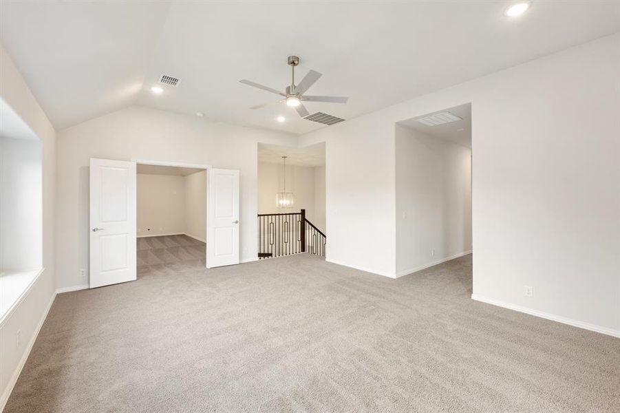 Spacious, unfurnished interior of a new home in Union Park Classic 55, Little Elm (Image 27).