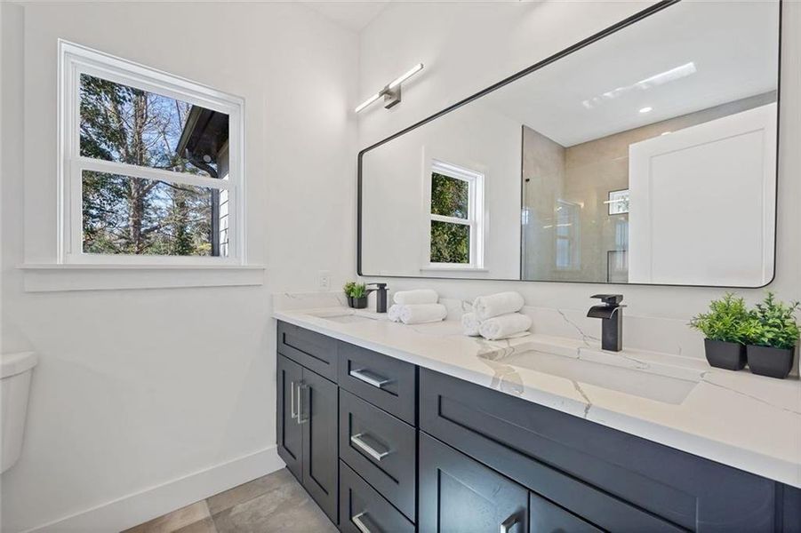 Furnished interior view inside a new home in , Atlanta (Image 12). Furnished interior view inside a new home in , Atlanta (Image 12).