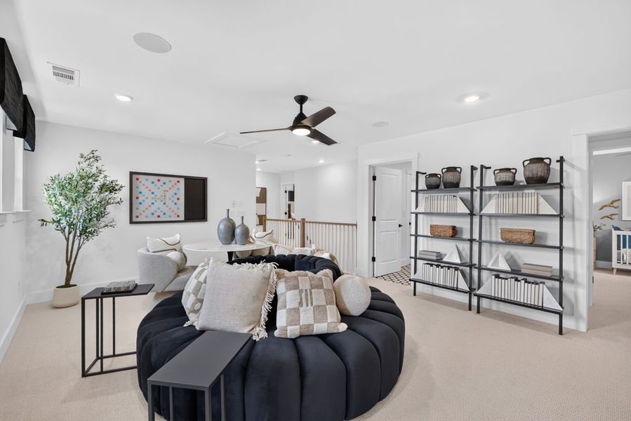 Representative furnished interior of a home built from the Wynfield by Pulte Homes in Bleckley Station, Ball Ground (Image 40).