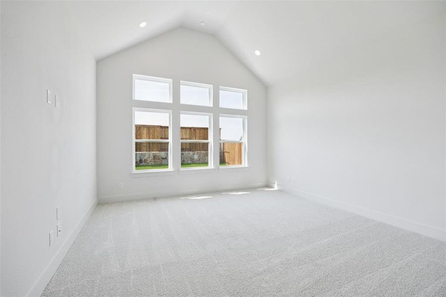 The peaceful owner's suite is located at the back of the home for additional privacy. The peaceful owner's suite is located at the back of the home for additional privacy.