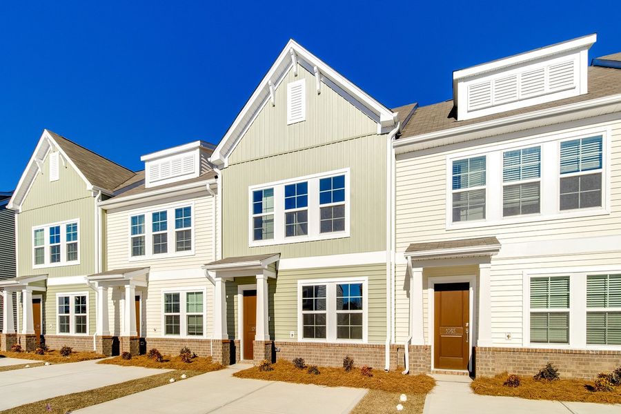 Front exterior of a new home in Astoria, Columbia, SC, highlighting curb appeal (Image 18). Front exterior of a new home in Astoria, Columbia, SC, highlighting curb appeal (Image 18).