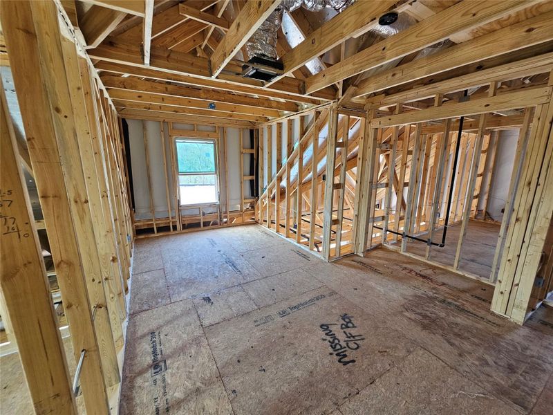 In-progress construction of a new home in Lexington Heights, Willis, TX (Image 4).