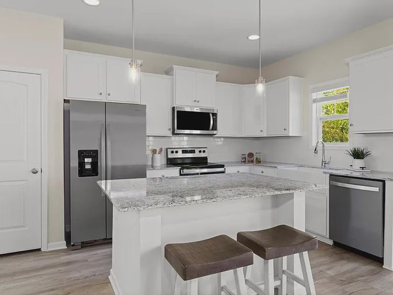 Furnished interior view inside a new home in Providence Station at Trolley Run, Aiken (Image 3).