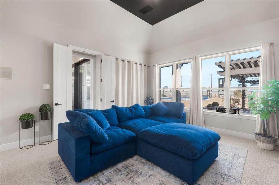 Furnished interior view inside a new home in Pecan Square, Northlake (Image 26).