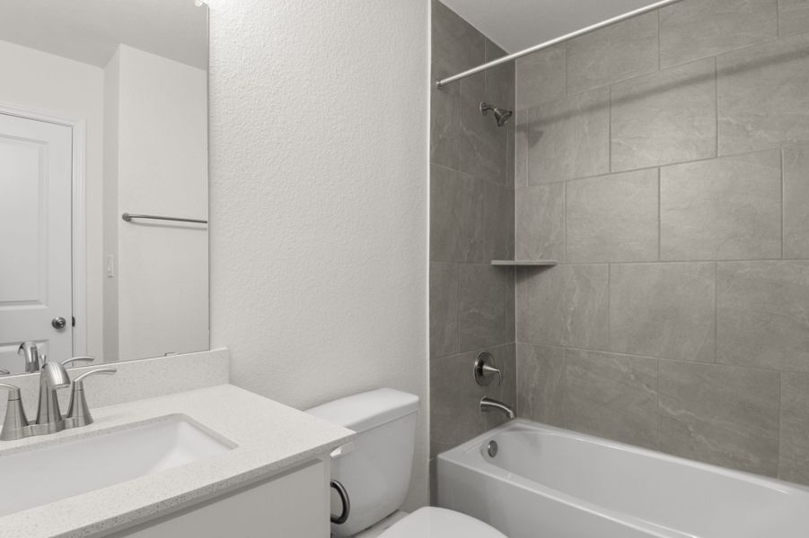 Representative furnished interior of a home built from the Pecan by Pacesetter Homes in Trace, San Marcos (Image 6). Representative furnished interior of a home built from the Pecan by Pacesetter Homes in Trace, San Marcos (Image 6).