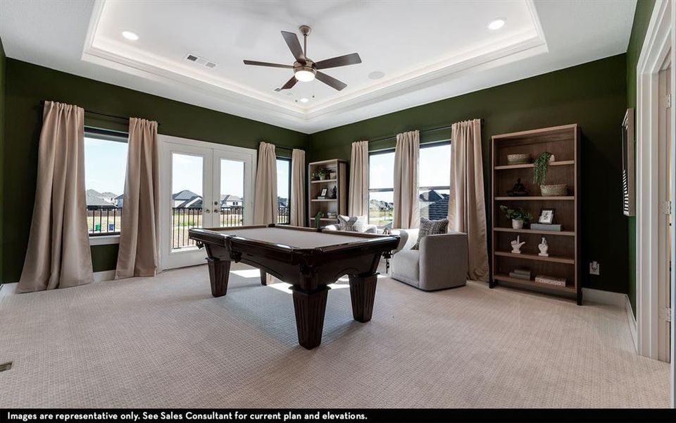 Furnished interior view inside a new home in Green Meadows, Celina (Image 15).