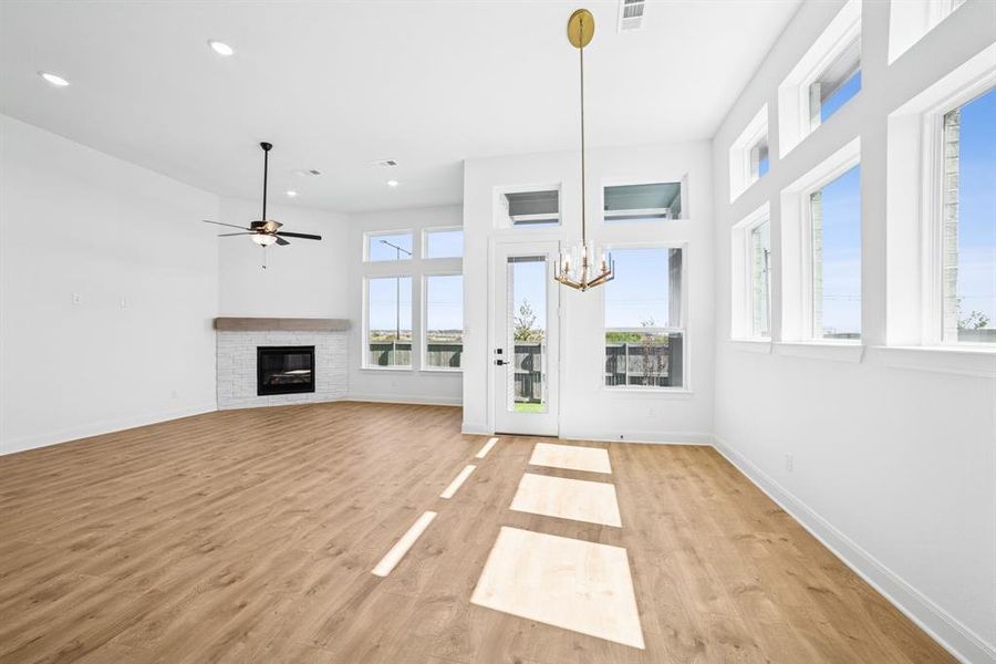 Spacious, unfurnished interior of a new home in Pecan Square - Gardens, Northlake (Image 28). Spacious, unfurnished interior of a new home in Pecan Square - Gardens, Northlake (Image 28).