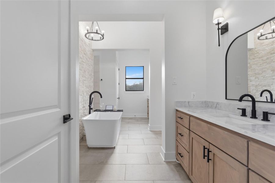 Furnished interior view inside a new home in , Willis (Image 17).