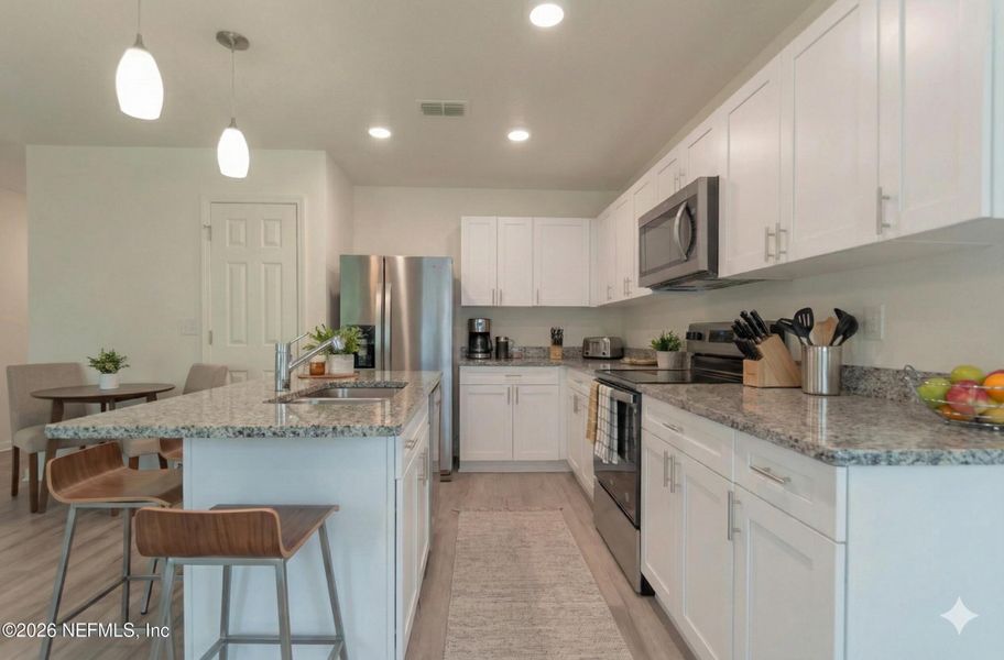 Furnished interior view inside a new home in , Jacksonville (Image 7).