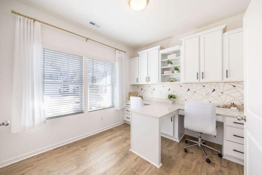 Representative furnished interior of a home built from the Hudson by True Homes in Harpers Landing, Walkertown (Image 11).