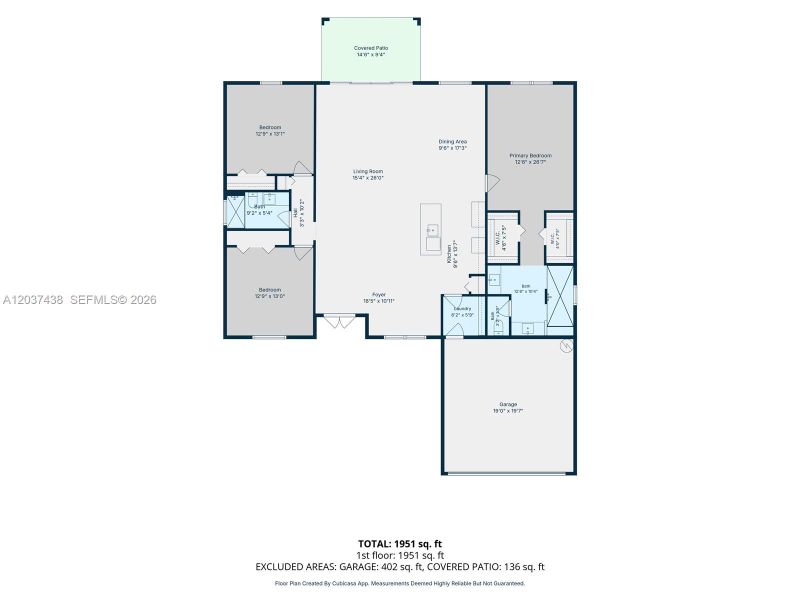 2D floor plan layout of this home in , Lehigh Acres, FL (Image 5).