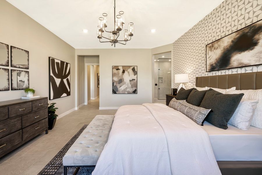 Representative furnished interior of a home built from the Cholla Plan 5541 by Tri Pointe Homes in Whispering Hills, Laveen (Image 12).