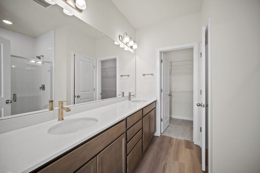 Furnished interior view inside a new home in The Trails at Aspen Ridge, Colorado Springs (Image 12).