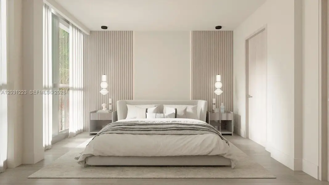 Furnished interior view inside a new home in , Miami Beach (Image 3).