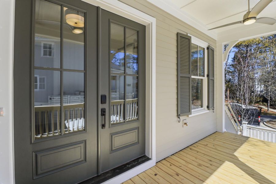 Exterior details and patio area of a home in The Preserve at Pennys Creek, Johns Island (Image 2). Exterior details and patio area of a home in The Preserve at Pennys Creek, Johns Island (Image 2).
