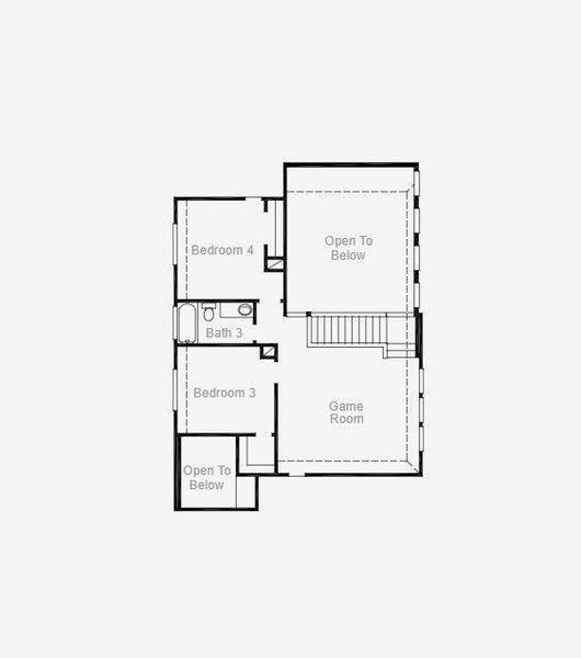 2D floor plan layout of this home in Escondido, Magnolia, TX (Image 3).