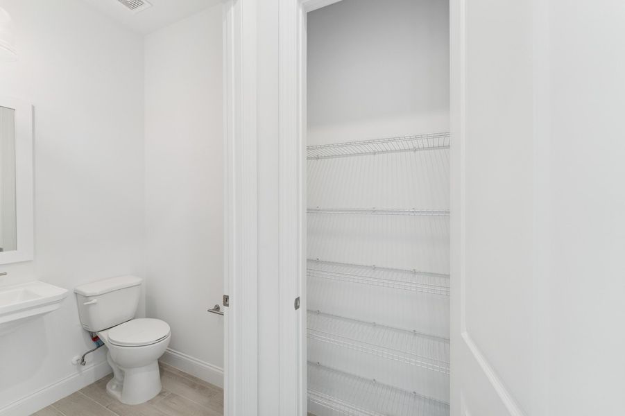Half Bath & Linen Closet