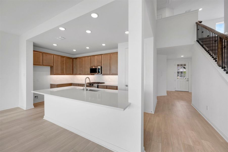 Furnished interior view inside a new home in , League City (Image 16).