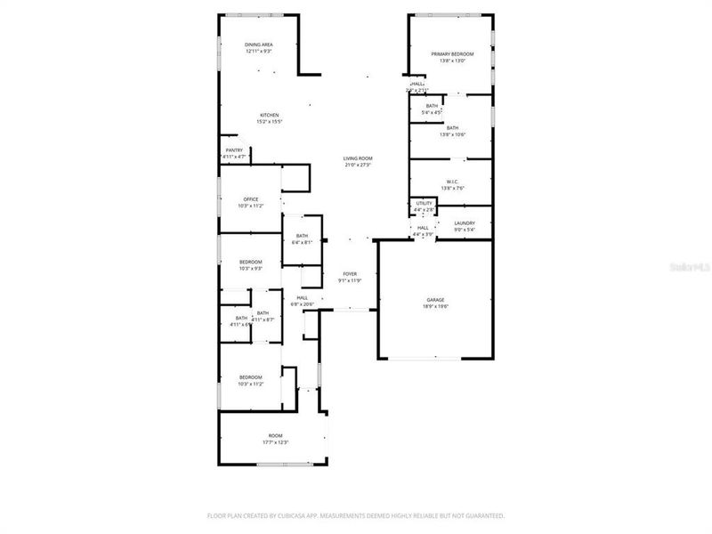 2D floor plan layout of this home in , Parrish, FL (Image 5). 2D floor plan layout of this home in , Parrish, FL (Image 5).