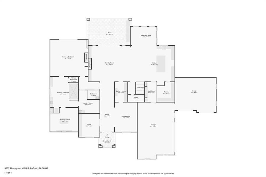 2D floor plan layout of this home in , Buford, GA (Image 6). 2D floor plan layout of this home in , Buford, GA (Image 6).