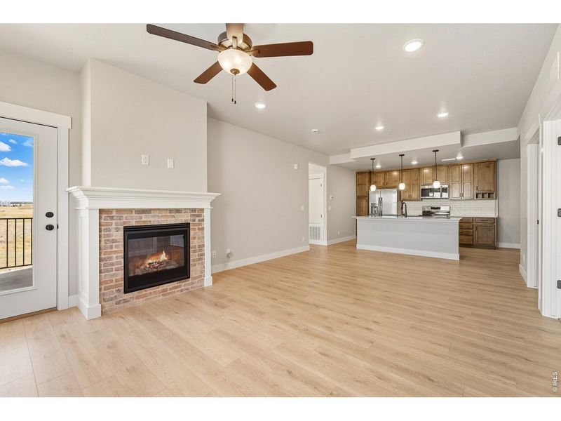 Spacious, unfurnished interior of a new home in The Lakes at Centerra, Loveland (Image 43). Spacious, unfurnished interior of a new home in The Lakes at Centerra, Loveland (Image 43).