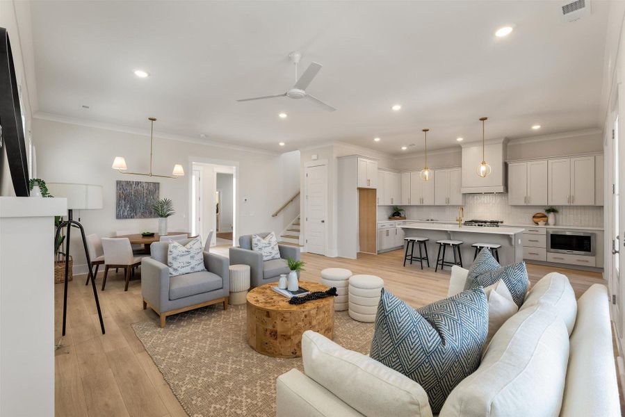 Furnished interior view inside a new home in Nexton, Summerville (Image 10).
