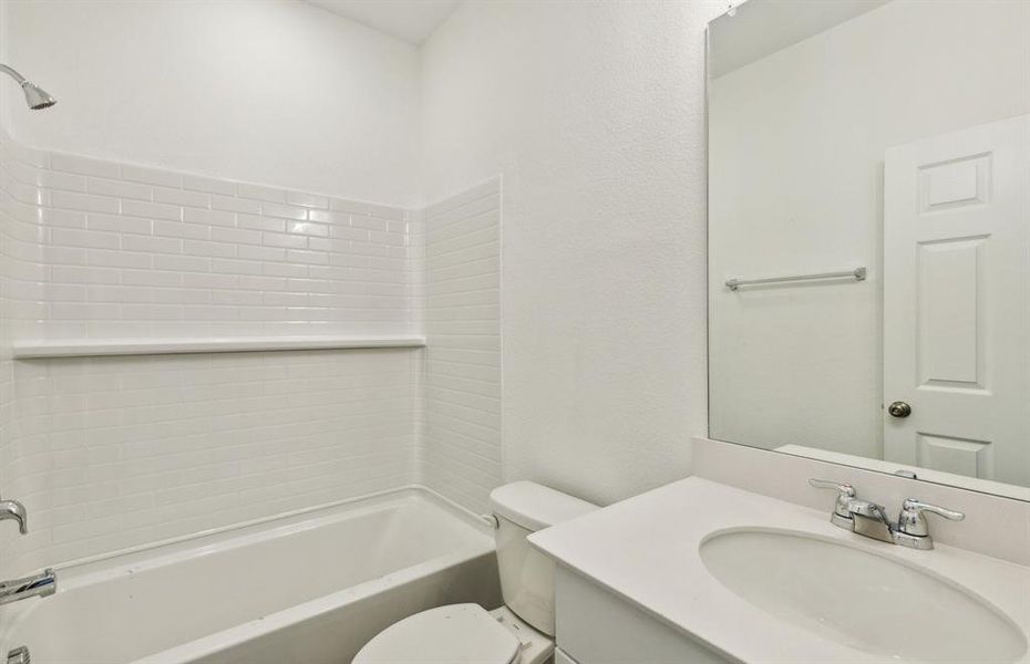 Spacious secondary bathroom *real home pictured