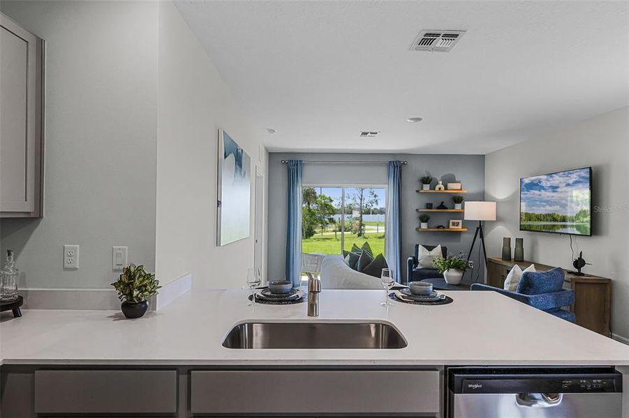 Furnished interior view inside a new home in Villamar, Winter Haven (Image 11). Furnished interior view inside a new home in Villamar, Winter Haven (Image 11).