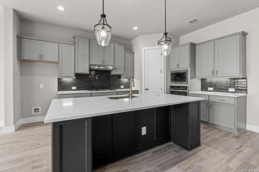 Furnished interior view inside a new home in Ventana - 60', Bulverde (Image 12).