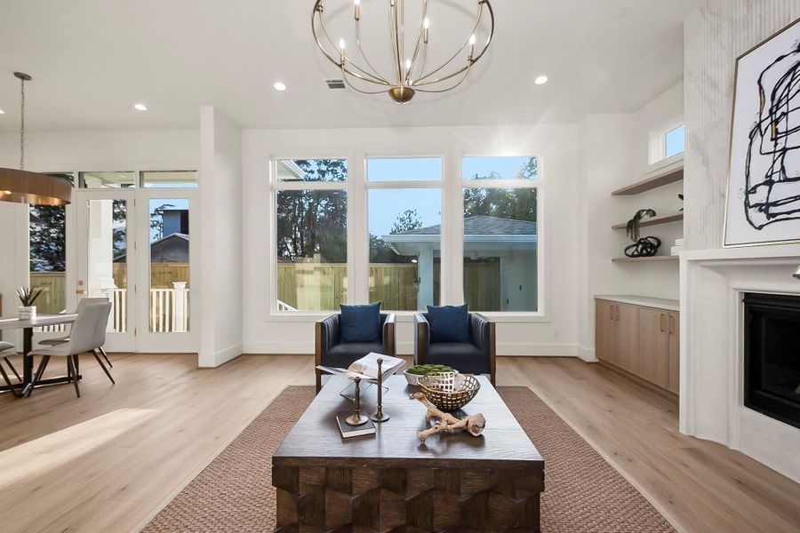 Furnished interior view inside a new home in , Houston (Image 14).