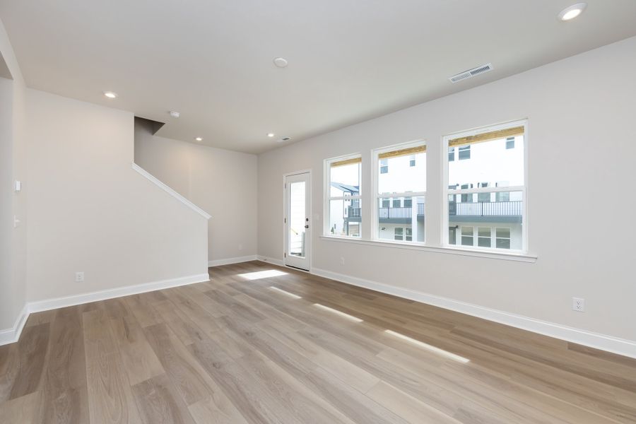 Spacious, unfurnished interior of a new home in Archer Row, Charlotte (Image 21). Spacious, unfurnished interior of a new home in Archer Row, Charlotte (Image 21).