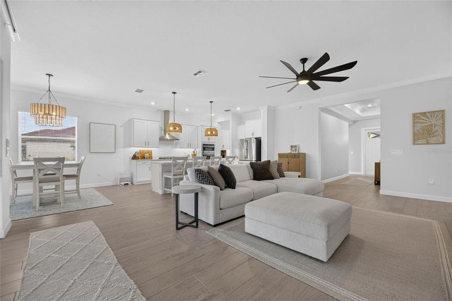 Furnished interior view inside a new home in Southshore Bay Active Adult, Wimauma (Image 41).